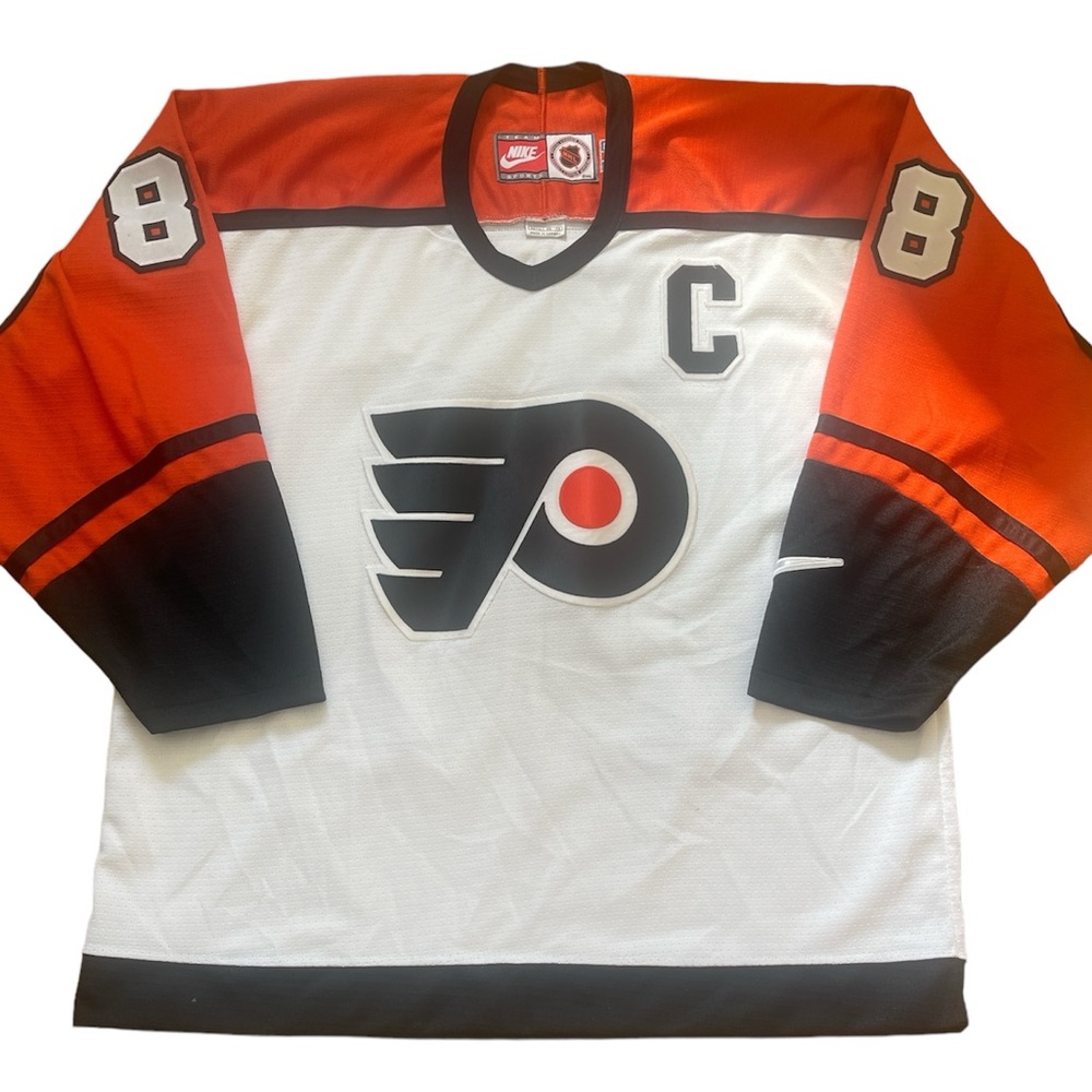 ERIC LINDROS Philadelphia Flyers Nike Retro NHL Hockey Jersey Men’s XL (52)